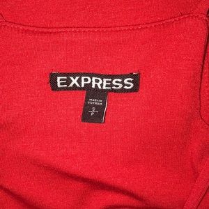 Express Dresses - Express red midi dress with asymmetrical hem Express Dresses - Express red midi dress with asymmetrical hem